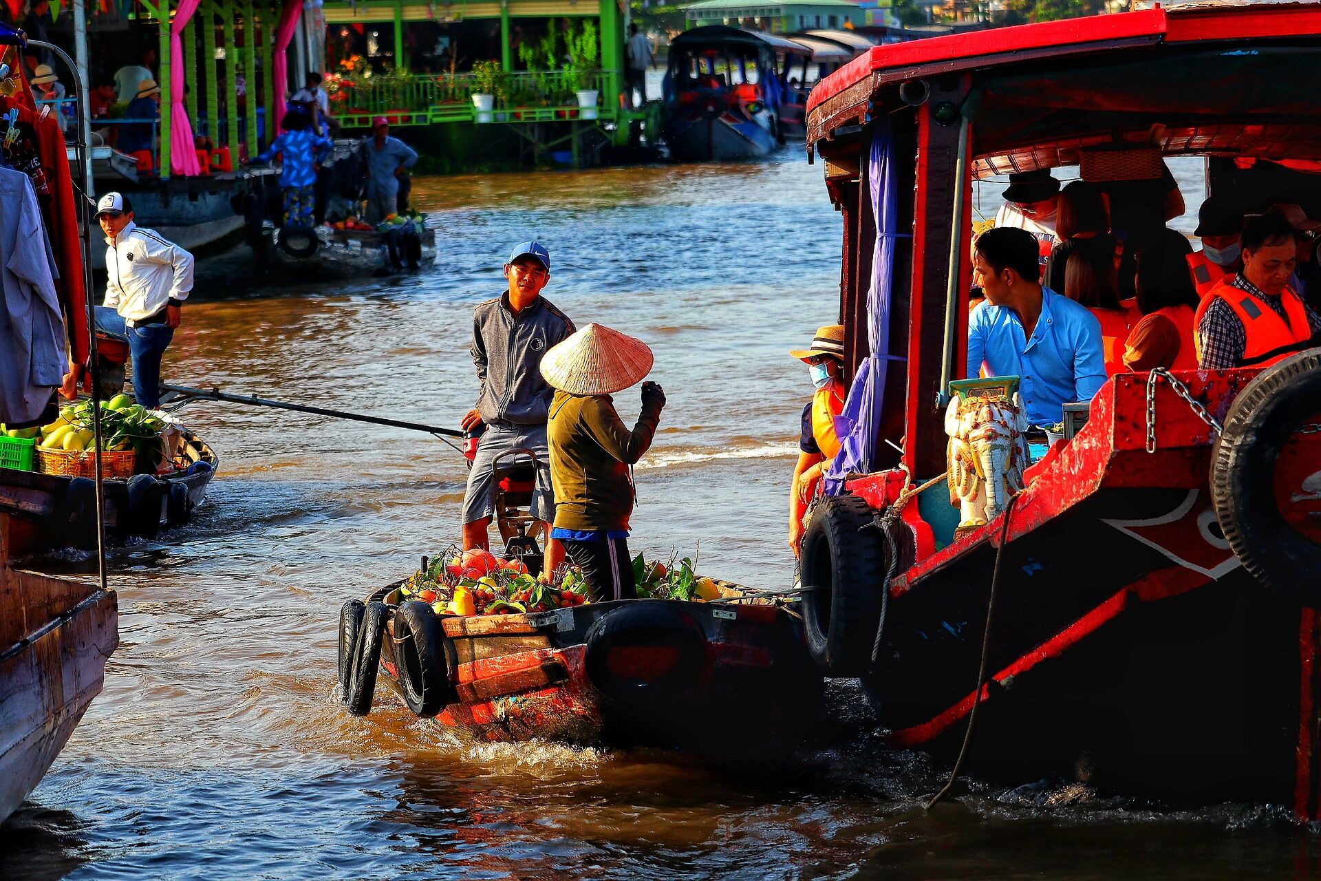 Cai Be Floating Market in Tien Giang Province